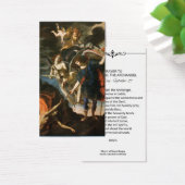 聖ミカエル大天使祈りの言葉聖カード (デスク)