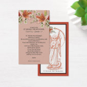 聖ミカエル大天使祈りの言葉聖カード (デスク)