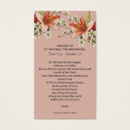聖ミカエル大天使祈りの言葉聖カード
