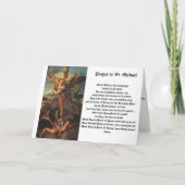 聖ミカエル大天使 カード (正面)