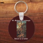 聖ミカエル大天使 キーホルダー (正面)