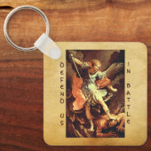 聖ミカエル大天使 キーホルダー (正面)