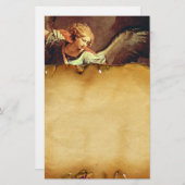 聖ミカエル大天使、ブラウン・パーチメント 便箋 (正面/裏面)