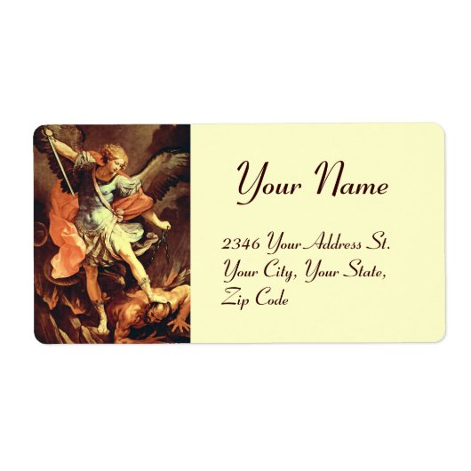 聖ミカエル大天使 ラベル (正面)