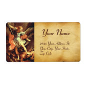 聖ミカエル大天使 ラベル (正面)