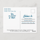 聖ミカエル大天使　保護のお祈り（現代版） ポストカード (裏面)