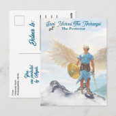 聖ミカエル大天使 保護 勇気のメモ ポストカード (正面/裏面)