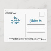 聖ミカエル大天使 保護 勇気のメモ ポストカード (裏面)