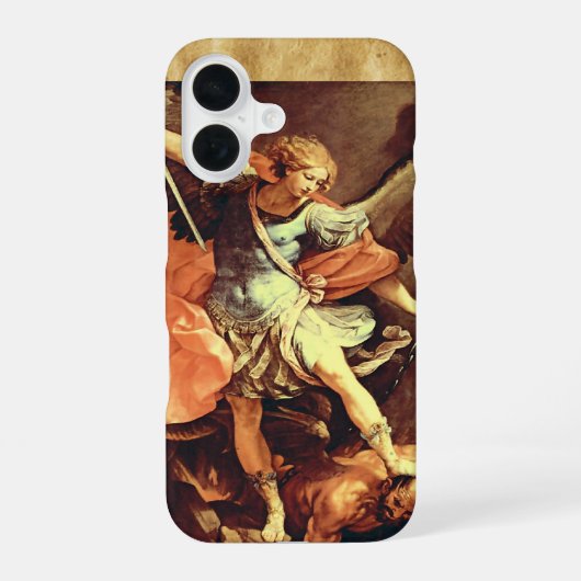 聖ミカエル大天使 iPhone 16ケース (裏面)
