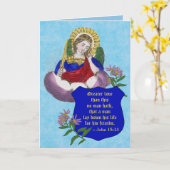 聖ミカエル大天使(M 009)哀悼の意空白の見 カード (黄色い花)