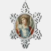 聖ミカエル大天使(M 010) スノーフレークピューターオーナメント (右)