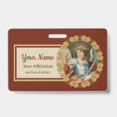 聖ミカエル大天使(M 010) バッジ (裏面)