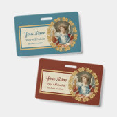 聖ミカエル大天使(M 010) バッジ (正面＆裏面)