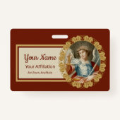 聖ミカエル大天使(M 010) バッジ (裏面)