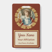 聖ミカエル大天使(M 010) バッジ (裏面)