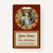 聖ミカエル大天使(M 010) バッジ (裏面)