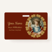 聖ミカエル大天使(M 010) バッジ (裏面)