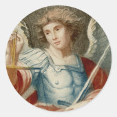 聖ミカエル大天使(M 010) ラウンドシール (正面)