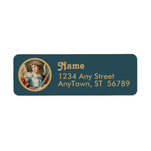 聖ミカエル大天使(M 010) ラベル (正面)