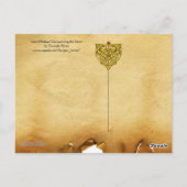 聖ミカエル悪魔を征服する ポストカード (裏面)