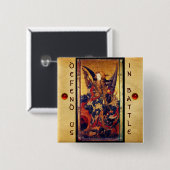聖ミカエル悪魔を征服する 缶バッジ (正面&裏面)