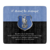 聖ミカエル考える祈りの言葉 カッティングボード (正面)