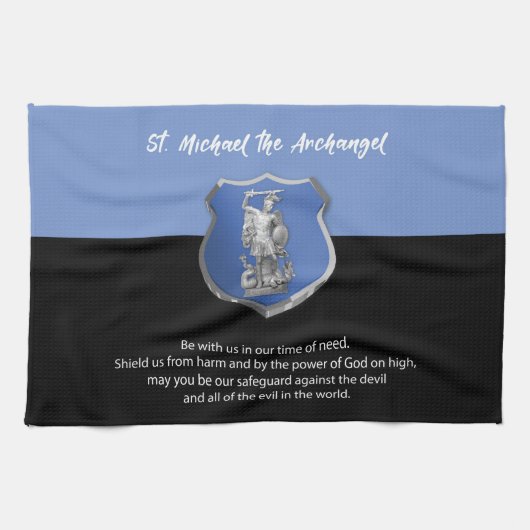 聖ミカエル考える祈りの言葉 キッチンタオル (横)