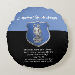 聖ミカエル考える祈りの言葉 ラウンドクッション
