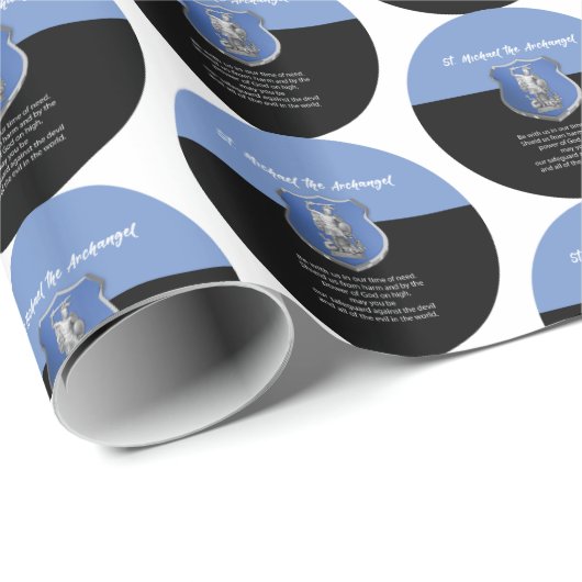 聖ミカエル考える祈りの言葉 ラッピングペーパー (ロールコーナー)