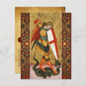 聖ミカエル・アーチャンエルとドラゴンシエネ シーズンポストカード (正面/裏面)