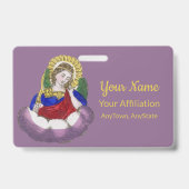 聖ミカエル・ザ・アーチャンエル(M 009;スタイル1) バッジ (Back)