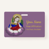 聖ミカエル・ザ・アーチャンエル(M 009;スタイル1) バッジ (裏面)