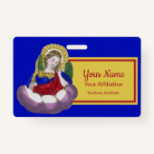 聖ミカエル・ザ・アーチャンエル(M 009;スタイル2) バッジ (裏面)