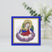 聖ミカエル・ザ・アーチャンエル(M 09)空白の Sq Greeting カード (スタンド正面)