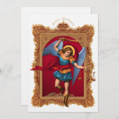 聖ミカエル、我らを守れ 招待状 (正面/裏面)