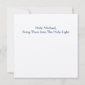 聖ミカエル 招待状 (裏面)