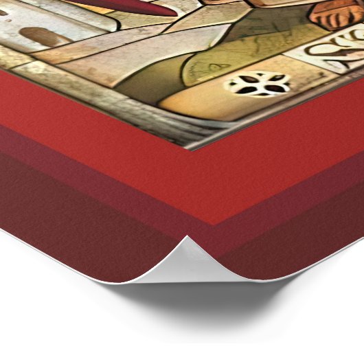 聖ミシャエル、ガブリエル、ラファエル、ウリエル・アーチャンエル ポスター (角)