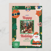 聖メリーすてきクリスマスフォトホリデーカード シーズンカード (正面/裏面)