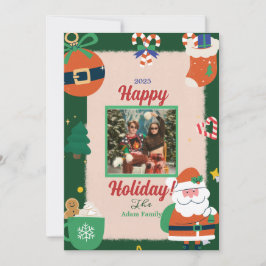 聖メリーすてきクリスマスフォトホリデーカード シーズンカード