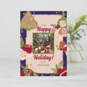 聖メリーすてきクリスマス写真ホリデーカード シーズンカード (スタンド正面)