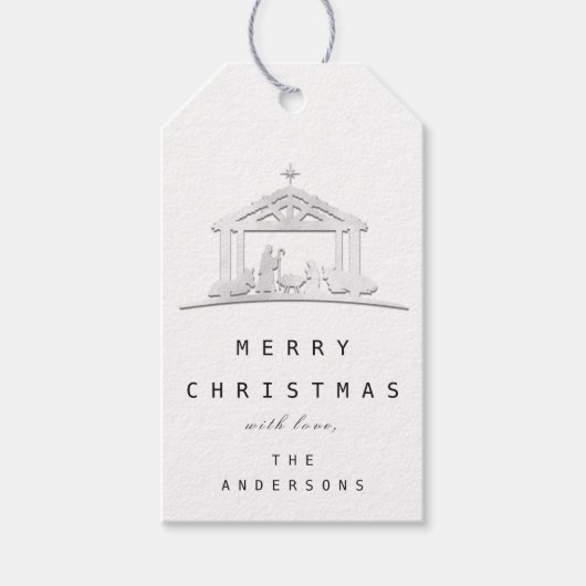 聖メリー家からクリスマスを祝う ギフトタグ (正面)