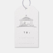 聖メリー家からクリスマスを祝う ギフトタグ (裏面)