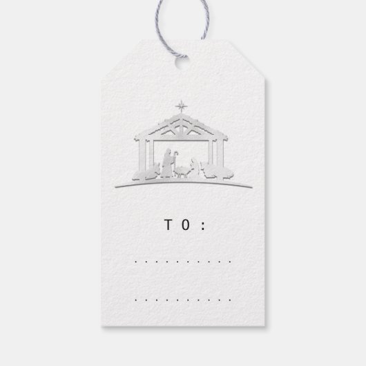 聖メリー家からクリスマスを祝う ギフトタグ (裏面)