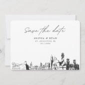 聖モダンオーガスティンFlorida結婚式 招待状 (正面)