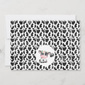 聖モダン牛ピンクフローラ第1誕生日 招待状 (裏面)