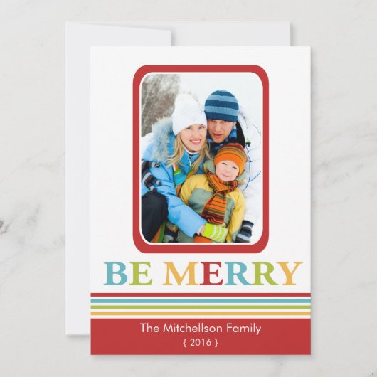 聖モダン降誕祭のお祝い シーズンカード (正面)