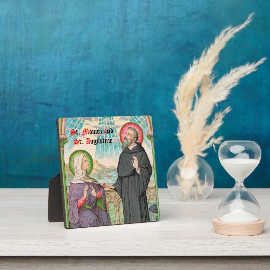 聖モニカとアウグスティヌス　オスティアにて (SAU 047) フォトプラーク (インサイチュ)