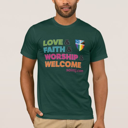 聖ヤコブの愛と信仰プライドシャツ Tシャツ (正面)