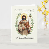 聖ヤコブ素晴らしス神の平和と恵み カード (黄色い花)