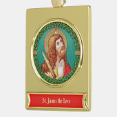 聖ヤコブ・ザ・レス(JMAS 05) ゴールドプレートバナーオーナメント (左)